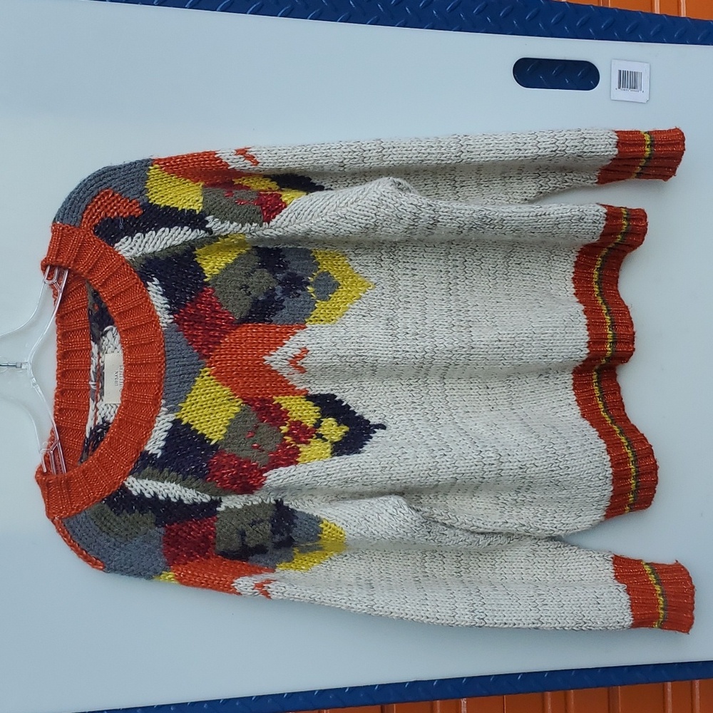 Urban Outfitters Nubby Intarsia Knit Sweater Medium
